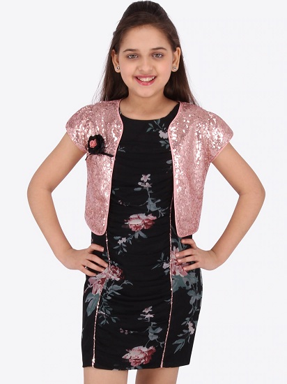 Black Dress With Jacket For 9 Year Old