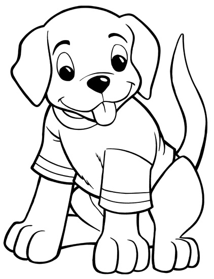 Funny Beagle Dog Coloring Page 9