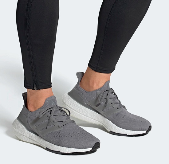 Grey Adidas Boost Shoes