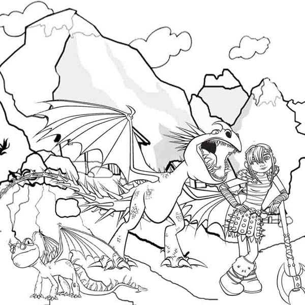 How To Train Your Dragon Coloring Page