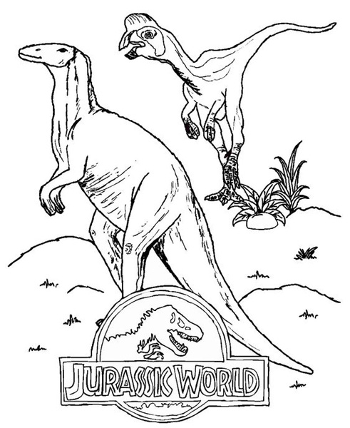 Jurassic World Dinosaur Coloring Page