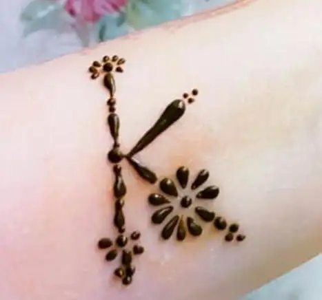k letter tattoo mehndi designalphabet tattoo mehndi design kSS Unique  stylestylish tattoo mehndi  YouTube