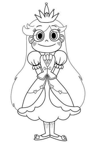 Star Butterfly Coloring Page