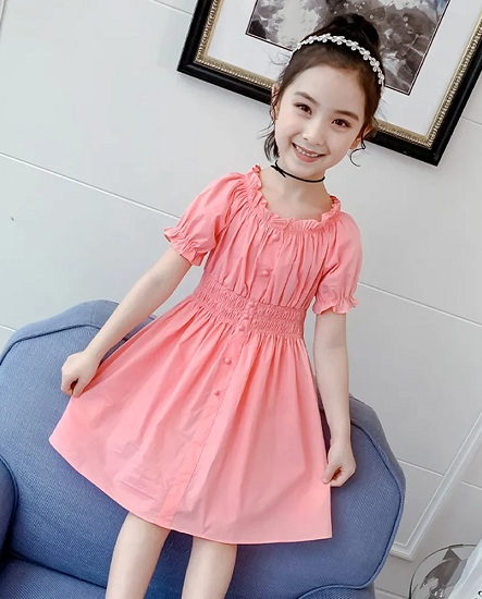 Summer Cotton Dresses For 9 Years Old Girl