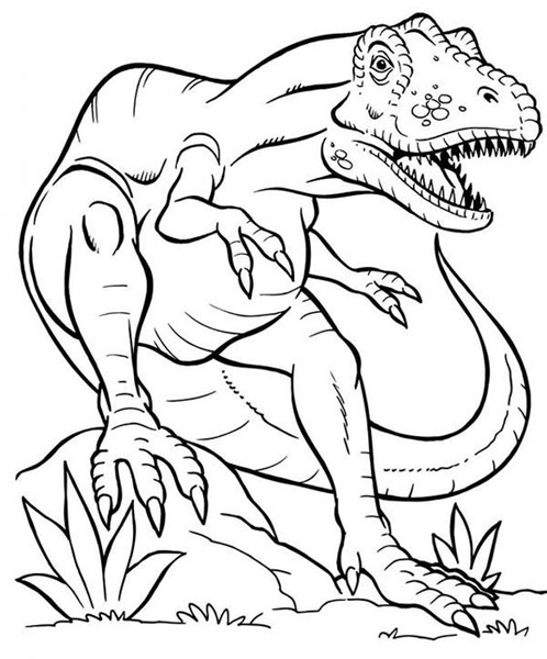 T Rex Coloring Page