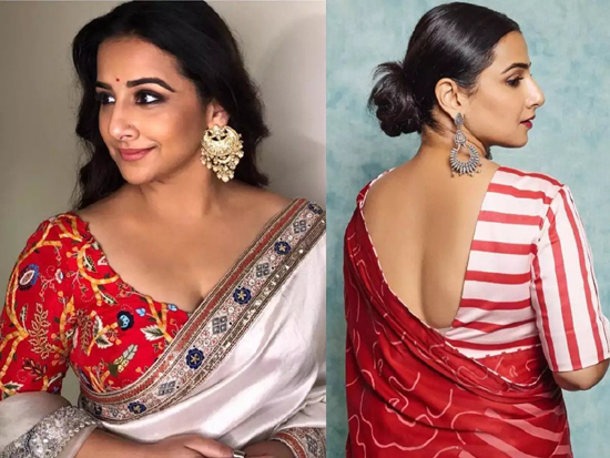 celebrity saree blouse designs