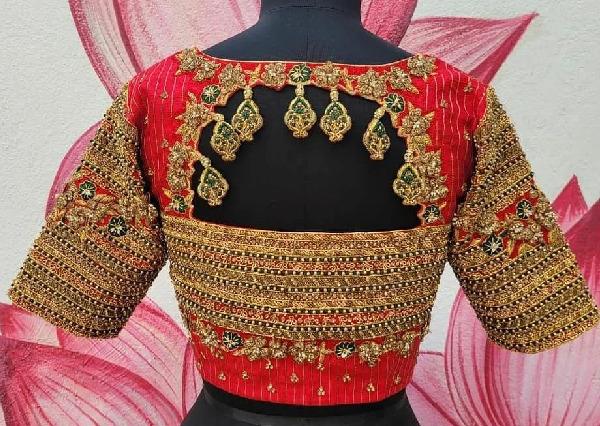 Heavy Maggam Work Blouse For Bridal