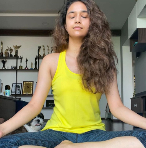 Keerthy Suresh Yoga Routine