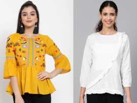 20 Trending Designs of Embroidered Tops for Charming Look