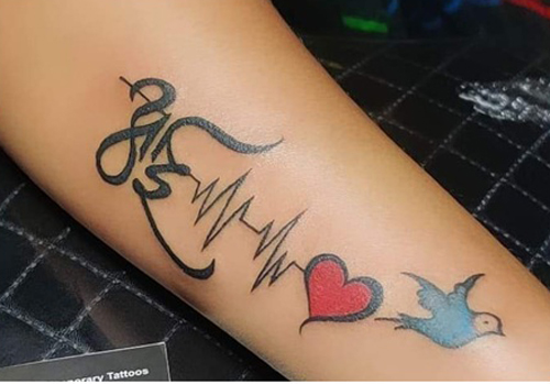 Aai Heartbeat Tattoo