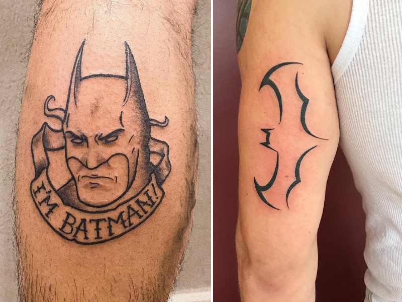 50 Batman Symbol Tattoo Designs For Men - Superhero Ink Ideas