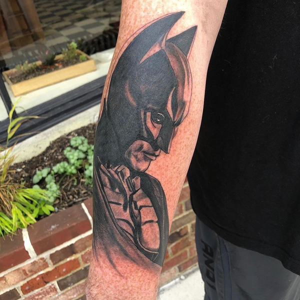 Batman Portrait Tattoo
