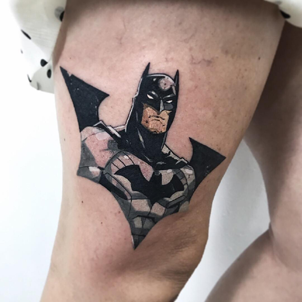 Batman With A Sense Of Pride Tattoo
