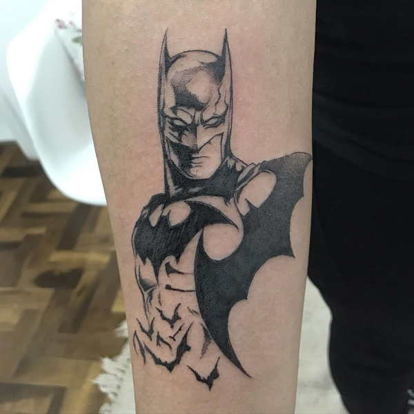 30 Amazing Batman Tattoos with Meanings - Body Art Guru