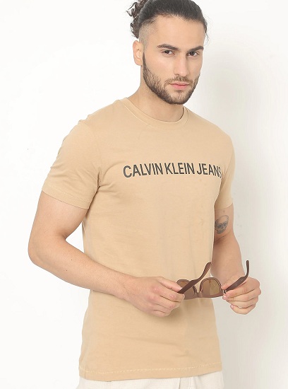 Calvin Klein Slim Fit Crew Neck T Shirt