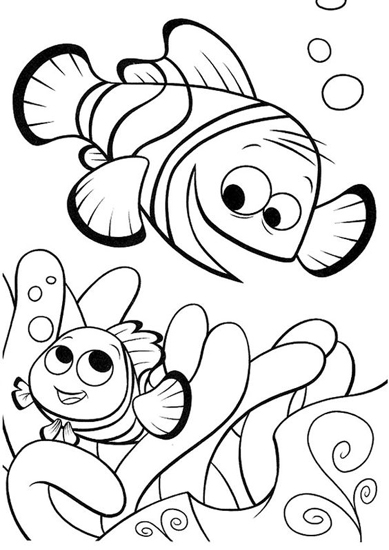 Clownfish Colouring Page