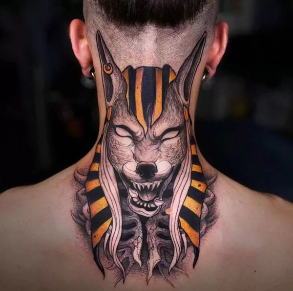 Egyptian Jackal Tattoo