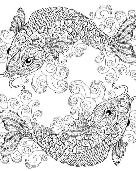 Fish Colouring Pages For Adults