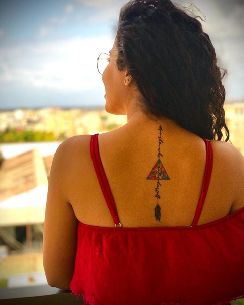 Girlyarrow Tattoos On The Back