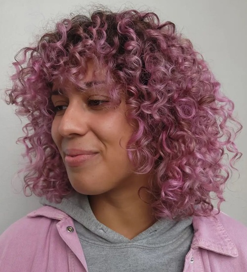 Layered Bob Hairstyles for Fine Curly Hair