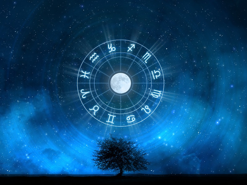 Zodiac,signs,horoscope,with,the,tree,of,life,and,universe