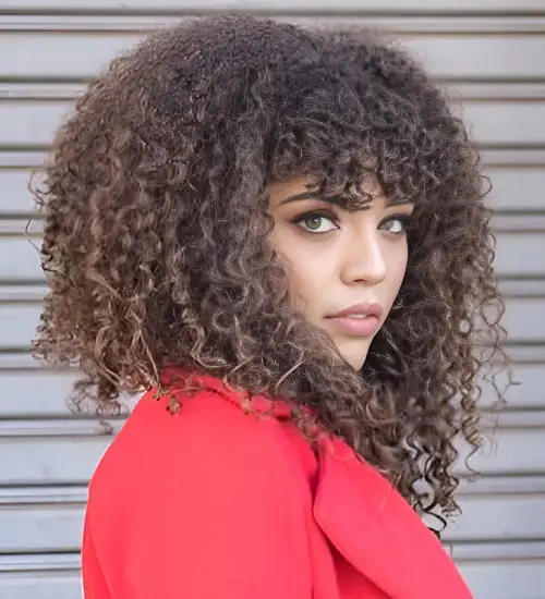 81 Best Ways to Pair Curly Hair with Bangs