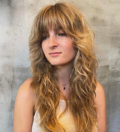 50 Prettiest Long Layered Haircuts with Bangs for 2023 - Hair Adviser |  Blonde hair with bangs, Layered haircuts with bangs, Long layered haircuts
