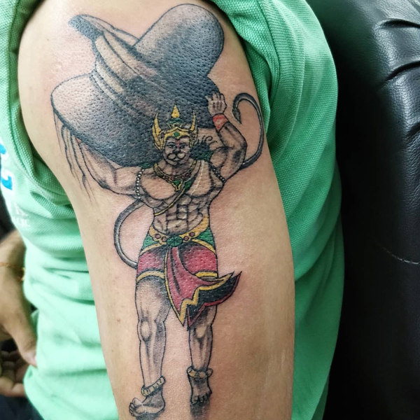 Lornhanuman And Shiva Tattoo