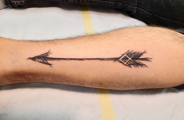 Rustic Arrow Tattoos For Guys
