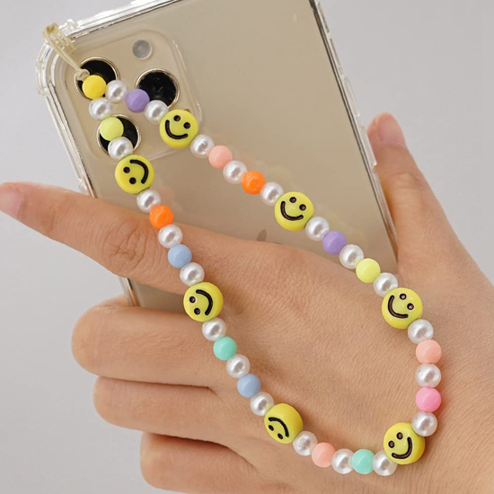 Phone Charm Strap Beaded Phone Strap Phone Chain Phone Bracelet for Women Girls 4 PCS 