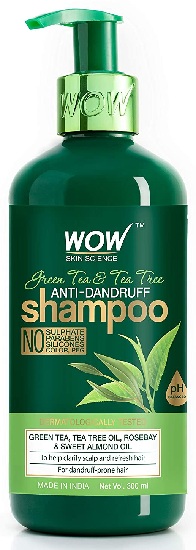 WOW, Skin Science Green Tea & Tea Tree Anti-Dandruff Shampoo