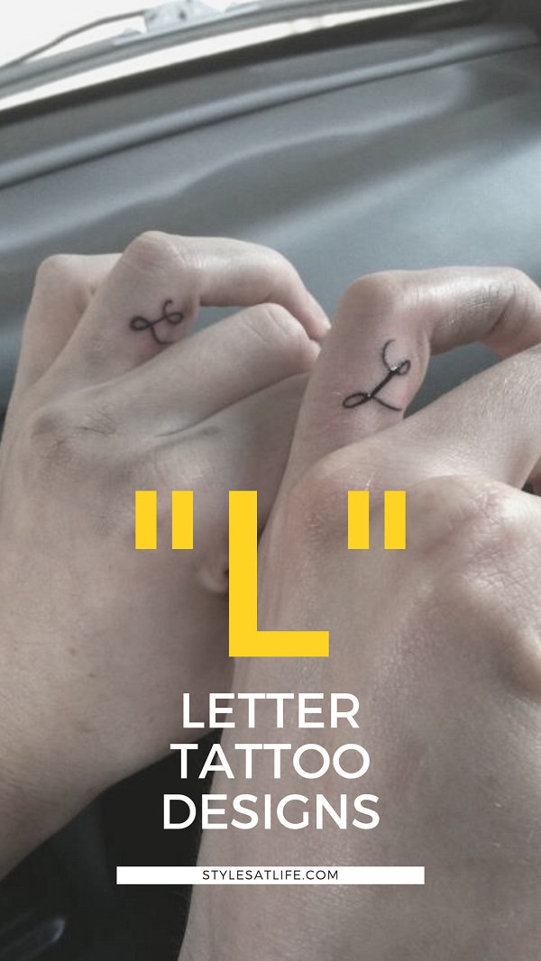 Beautiful L Letter Tattoo Designs
