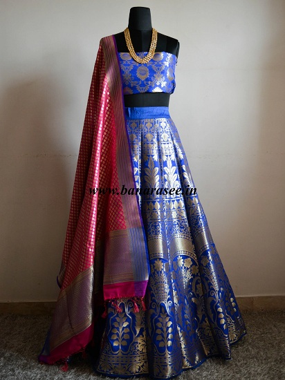 Banarasi Silk Lehenga Dress 3