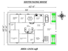 15 Best South Facing House Plans According to Vasthu Shastra 2023