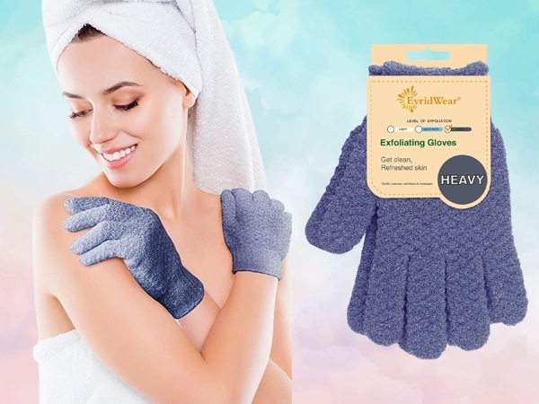 Exfoliating Bath Gloves by Evridwear