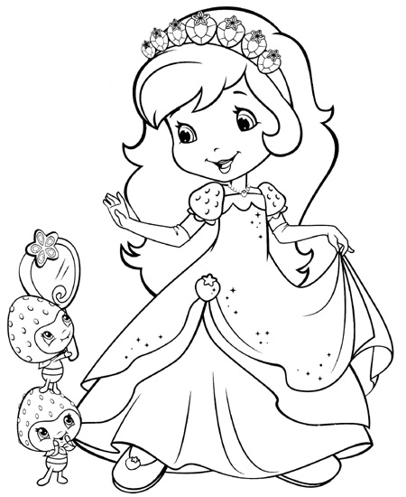 Cute Princess Coloring Picture