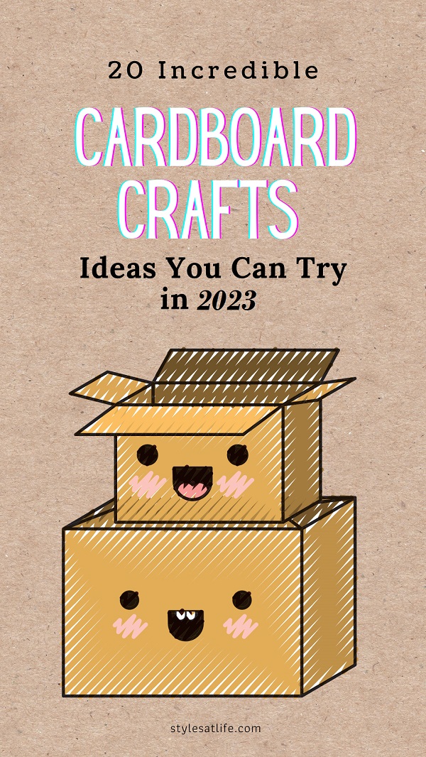 Easy Cardboard Crafts Box Ideas
