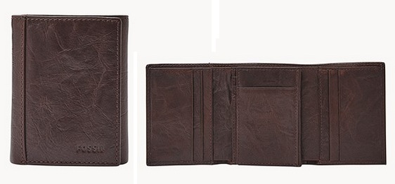 Fossil Leather Trifold Wallet