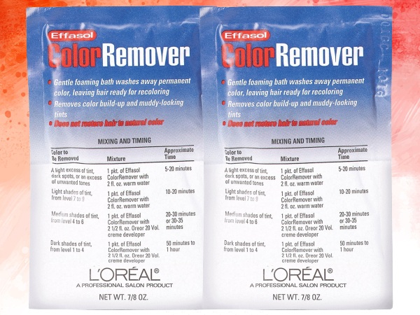 effasol color remover on blue hair