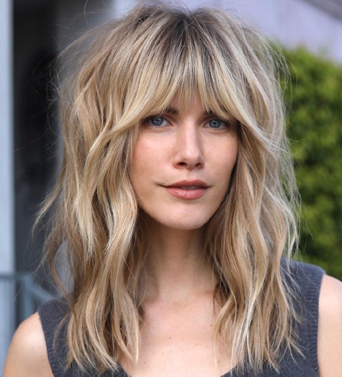 10 Best Styles For Medium Hairstyles With Bangs | Styles At Life