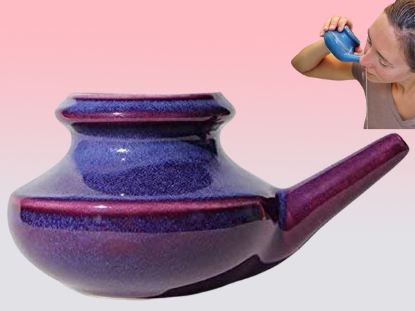 Baraka Premium Large Handcrafted Ceramic Neti Pot