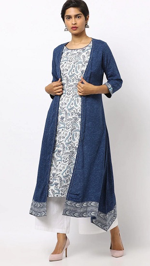 Buy Pine Green Nehru Jacket And Kurta Set In Tussar Silk With Resham And  Mirror Abla Embroidered Geometric Design