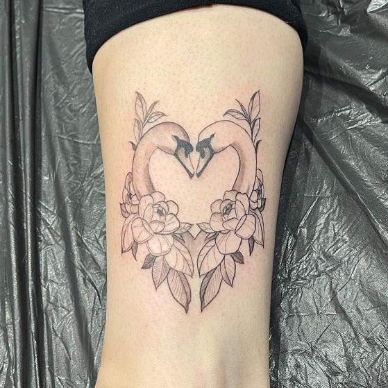 Swan Tattoo Design