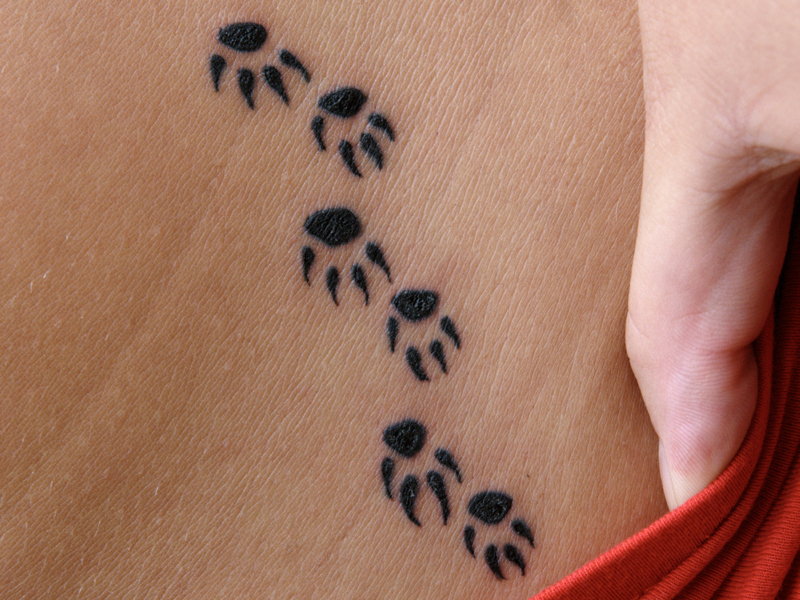 Animal Footprint Tattoo Designs