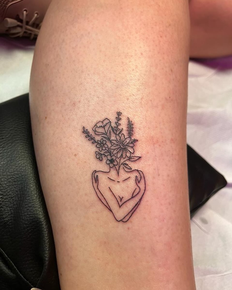 Blooming Self Love Small Tattoo Design