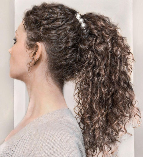 Curly Ponytail Hairstyles 5