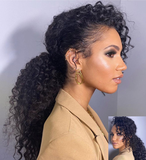 Curly Ponytail Hairstyles 6