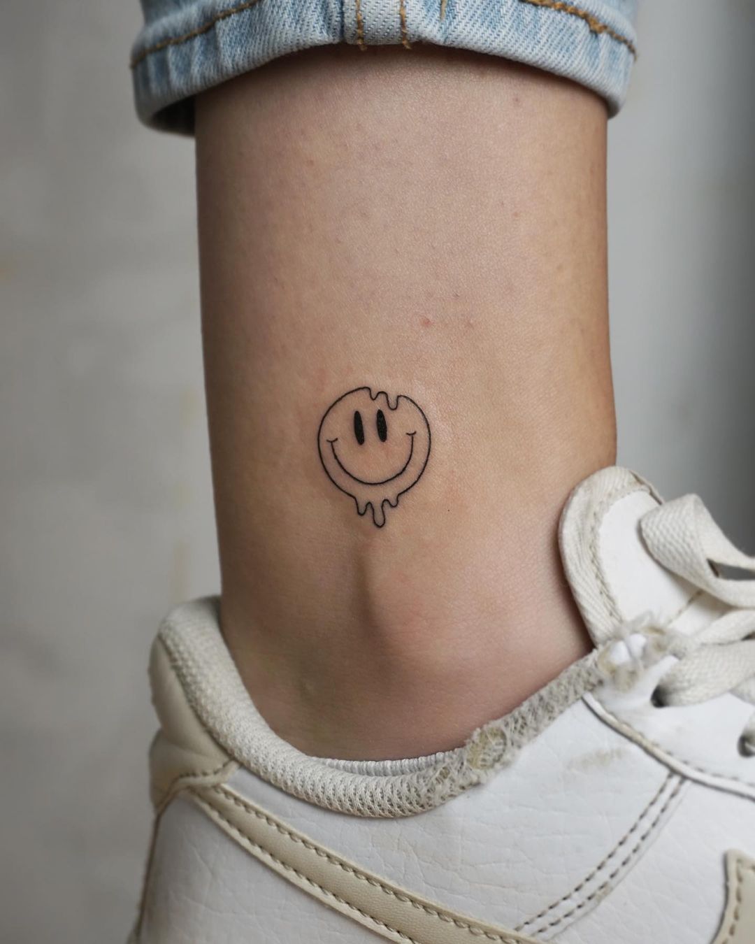 Happy Drip Charm Small Tattoo