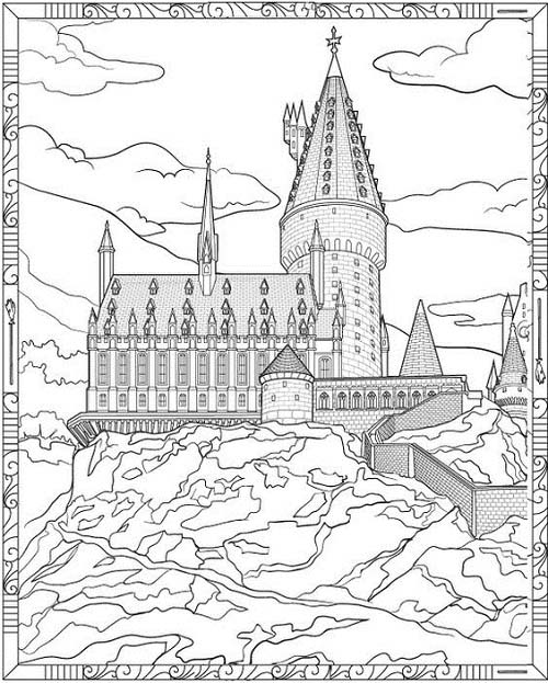 Hogwarts coloring picture
