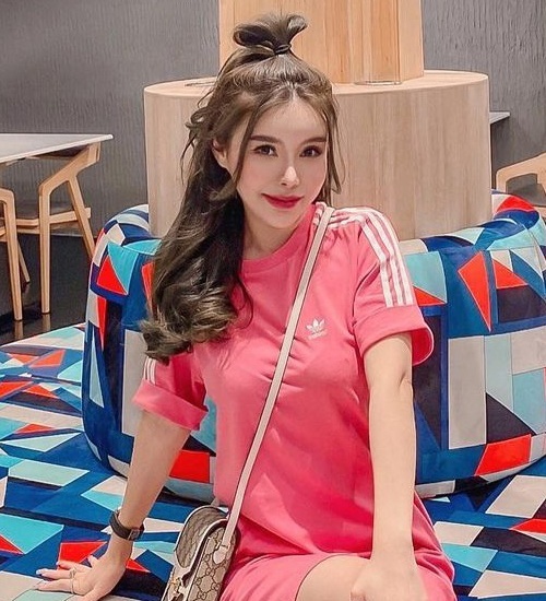 Cute Korean Hairstyle with Half Top Bun